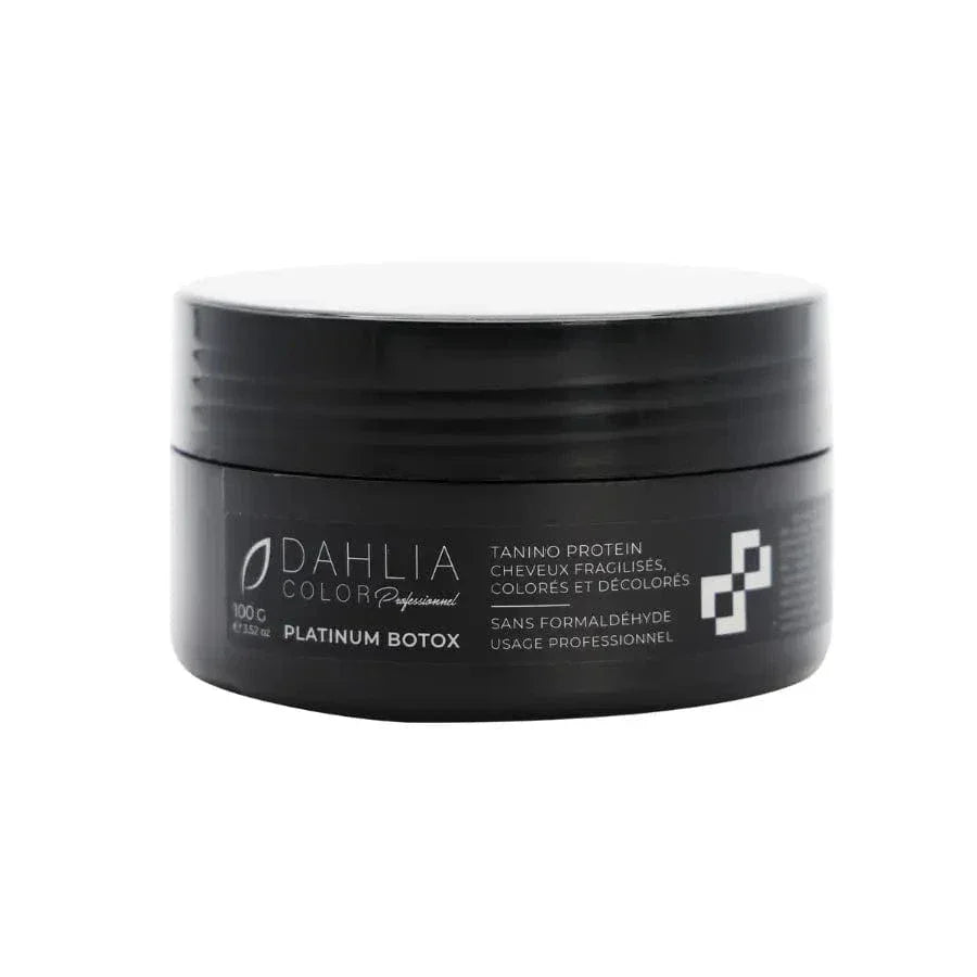 Botox capillaire Platinium Dahlia Color salon, lisse, gaine et fait briller la fibre