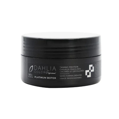 Botox capillaire Platinium Dahlia Color salon, lisse, gaine et fait briller la fibre